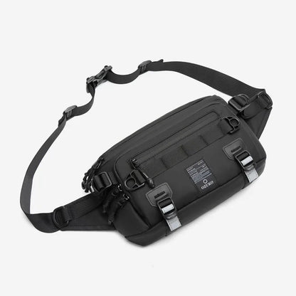 Men S Single-Shoulder Crossbody Bag Outdoor Waterproof Oxford Fabric Large-Capacity Multi-Functional