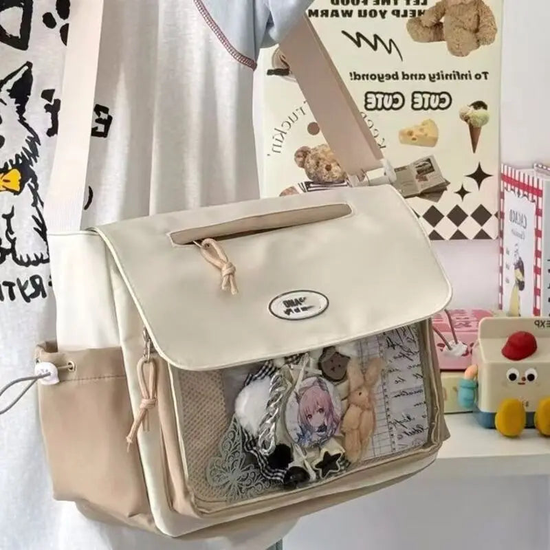 Harajuku Messenger Bag – Casual Crossbody Shoulder Bag