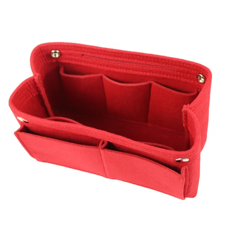 Felt Handbag Organizer Insert Liner Lightweight Multi Compartment Purse Shaper Travel Bag Inliner