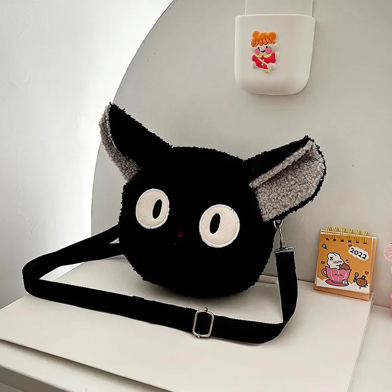 1 Piece Women S Japanese Style Bag Cartoon Plush Shoulder Crossbody Small Mobile Wallet