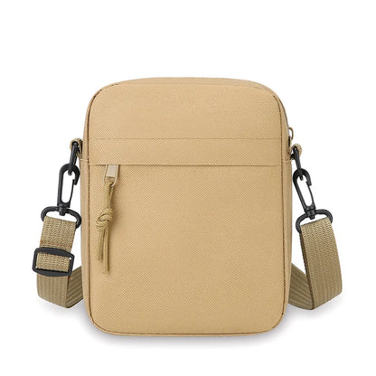 Simple Male Bag Solid Color Shoulder Square Casual Diagonal Cross Portable Mobile Phone Storage