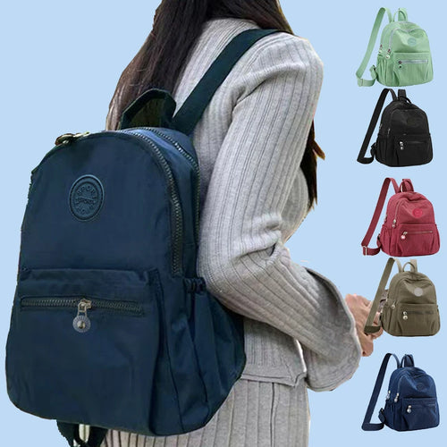 Daily Wear Simple Solid Tone Womens Backpack Lightweight Design