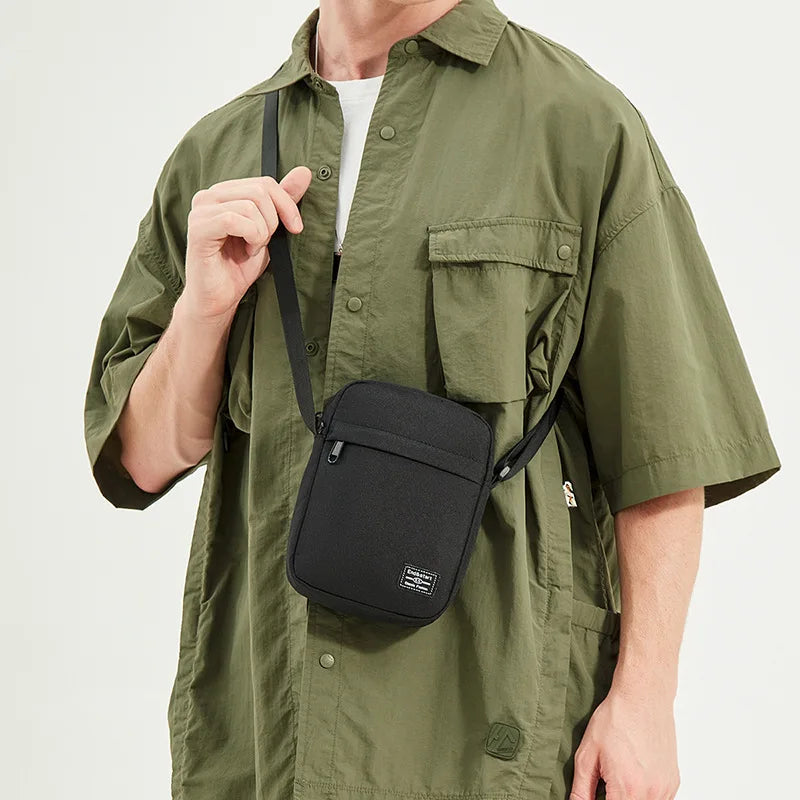 Mini Crossbody Bag Men S Single-Shoulder Bag Lightweight Mobile Phone Storage Student Fashionable