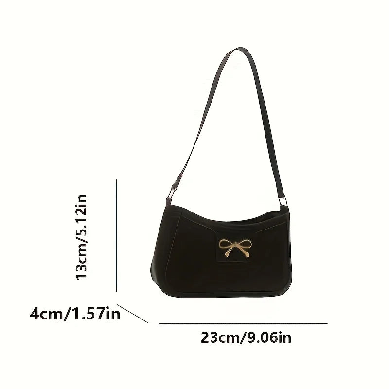 Bowknot Shoulder Bag – Elegant Small Underarm Bag