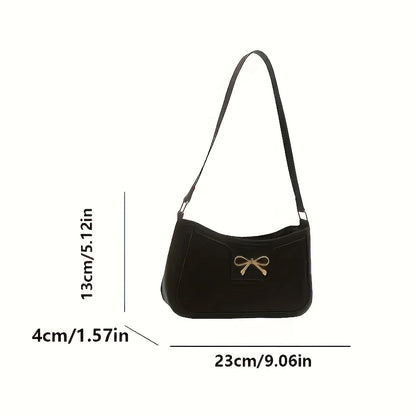Bowknot Shoulder Bag – Elegant Small Underarm Bag