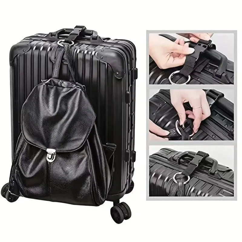 Travel Luggage Fixed Strap Backpack External Portable Release Buckle Add-A-Bag Belt Jacket Holder