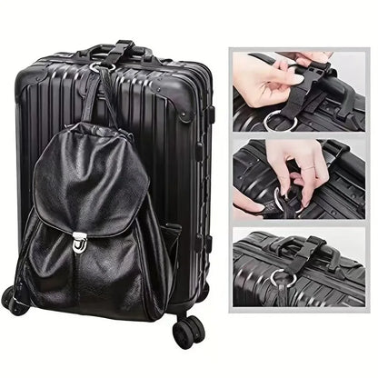 Travel Luggage Fixed Strap Backpack External Portable Release Buckle Add-A-Bag Belt Jacket Holder