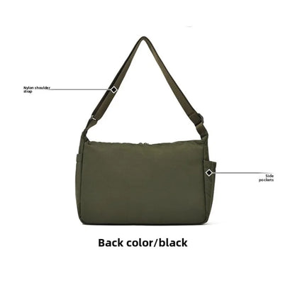 Waterproof Nylon Crossbody Bag – Multi-Pocket Shoulder Bag for Women & Men