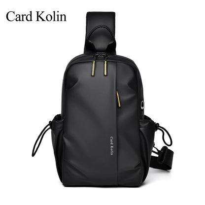 Men S Chest Bag Casual Shoulder Outdoor Sports Large Capacity Backpack Waterproof Crossbody