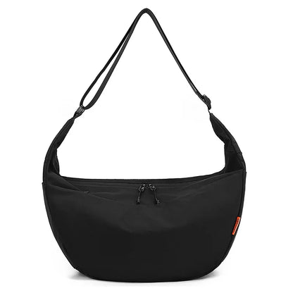 Waterproof Nylon Fabric Simple Dumpling Bag Lightweight Crossbody Bag Casual Large-Capacity