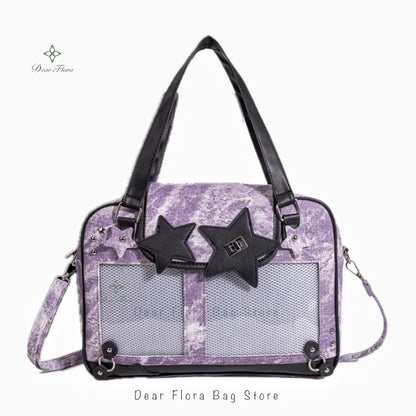Star Ita Bag – Y2K Lolita Crossbody with Transparent Window