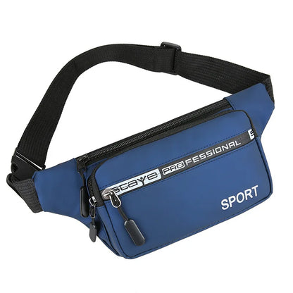 Men S Waist Bag Casual Sports Running Mobile Phone Storage Large-Capacity Waist Bag