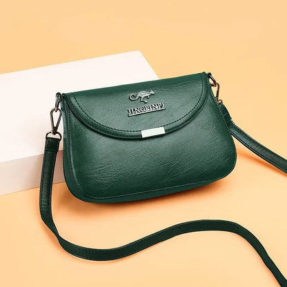 Small Crossbody Bag for Women – Retro PU Leather Flap Purse