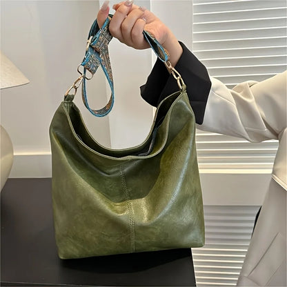 Bohemian Crossbody Shoulder Bag for Women – Large Capacity with Wide Strap