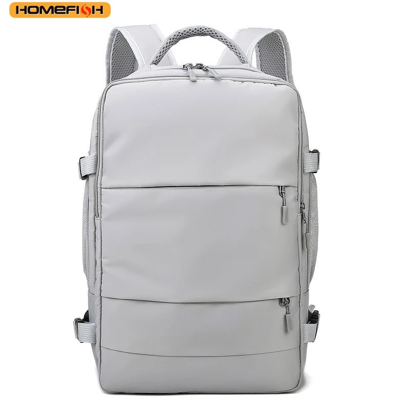 Homefish Casual Anti-Theft Travel Backpack Waterproof Large Capacity Backpack Usb Charging Port
