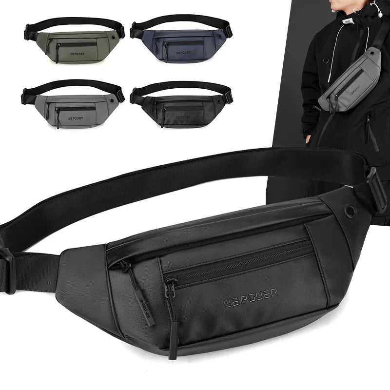 Men Anti Splashing Waist Bag Outdoor Riding Sports Travel Chest