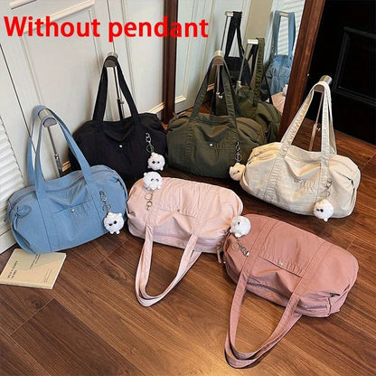 Women S Large Capacity Nylon Travel Duffle Bag Lightweight Waterproof Weekender Tote Gym Sports