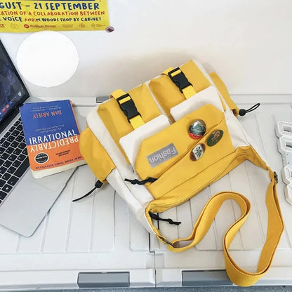 Campus Crossbody Bag Large Capacity Messenger Bag