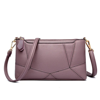 Large-Capacity Single-Shoulder Crossbody Bag Soft Leather Mobile Phone Storage Loose Change Clutch