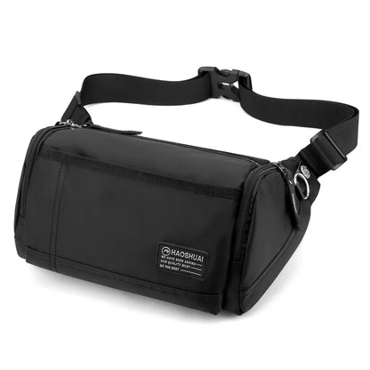 Men S Chest Bag Multi-Function Waist Change Mobile Phone Storage Travel Shoulder Diagonal Cross