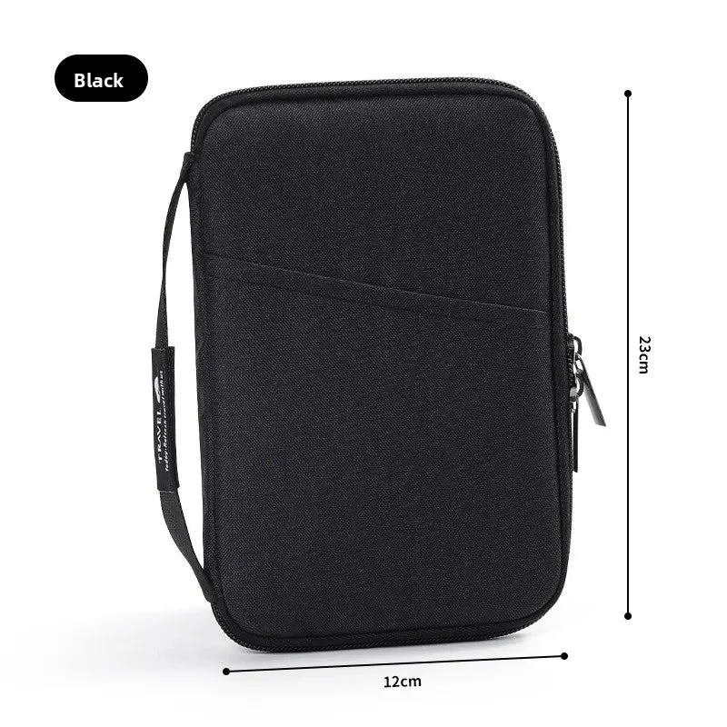 Travel Accessories Wallet Ox Cloth Ticket Holder Family Passport Protective Cover Zipper Document