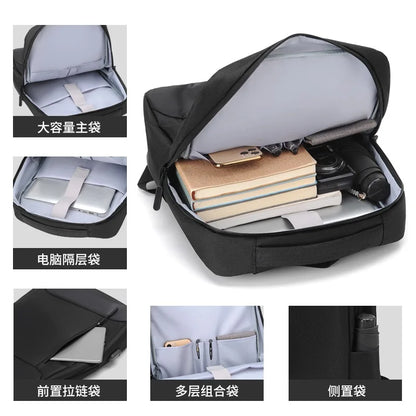 Business Men S Backpack Simple Travel Women Commuting Light Schoolbag Waterproof Computer Storage