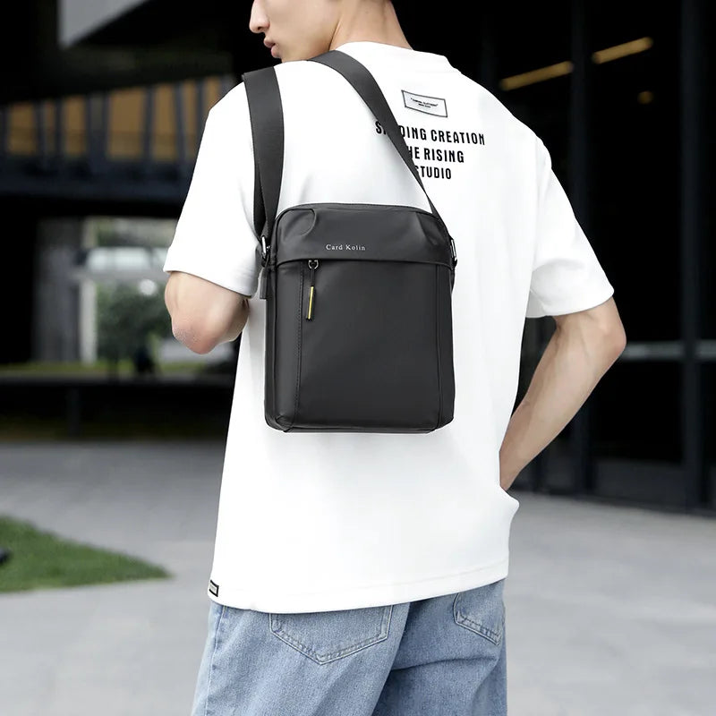 Casual Shoulder Men S Bag Nylon Waterproof Cross-Body Business Large Capacity Backpack - Waterproof