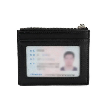 Zipper Card Bag Take Out Mirror Window Holder Id Portable Mini Coin Purse