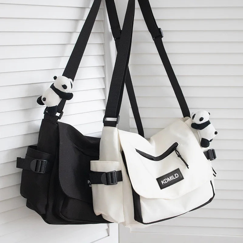 Waterproof Canvas Crossbody Messenger Bag for Teen Boys & Men