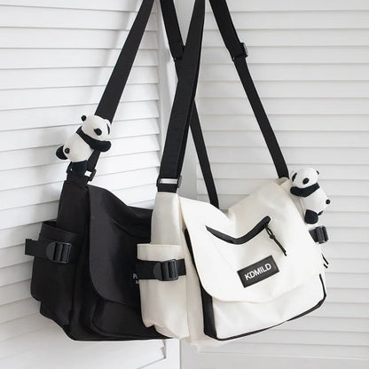 Waterproof Canvas Crossbody Messenger Bag for Teen Boys & Men