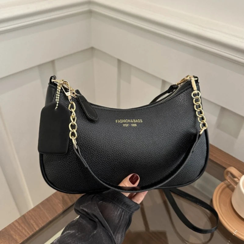 Faionable Casual Crossbody Bag Women S Oulder Trendy Design Spring Underarm Soft Pu Leather Color