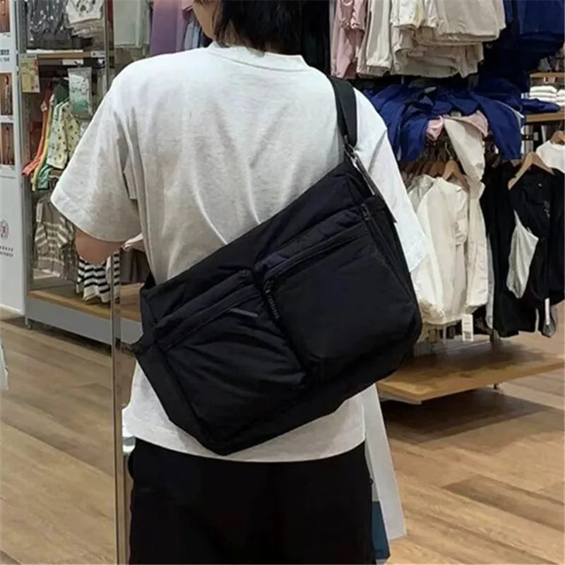 Top Thickened Casual Messenger Bag Single Shoulder Bag Large Capacity Laptop - Thick