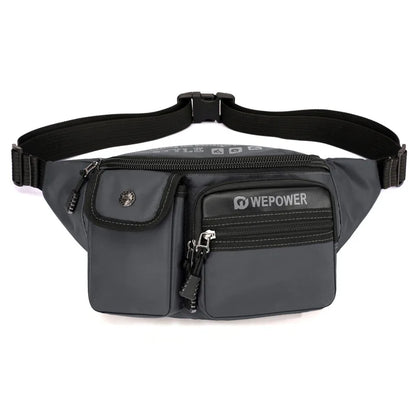 Men Function Wind Waist Bag Simple Light Cross-Body Shoulder Multi-Layer Outdoor Storage Chest