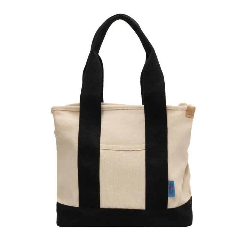 Simple Colorblock Crossbody Bag Large Capacity Shoulder Bag