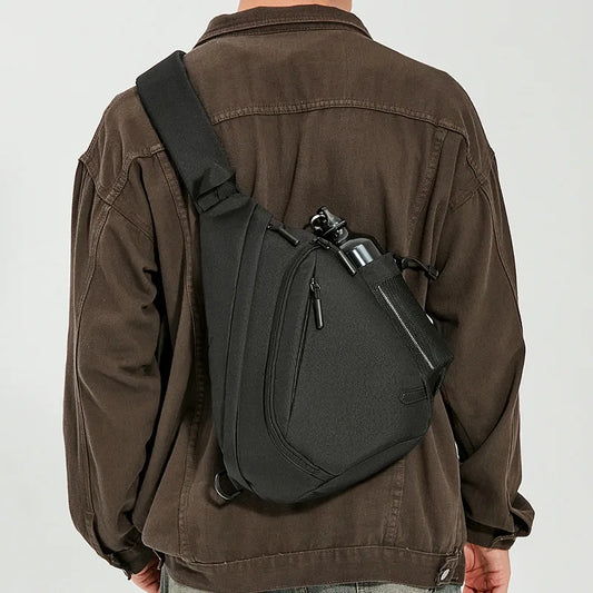 Oxford Fabric Waterproof Chest Bag Single-Shoulder Crossbody Bag Large-Capacity Multi-Functional