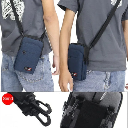 Waterproof Waist Bag Purse Single Double Layer Outdoor Military Waist Fanny Pack Men Phone Pouch