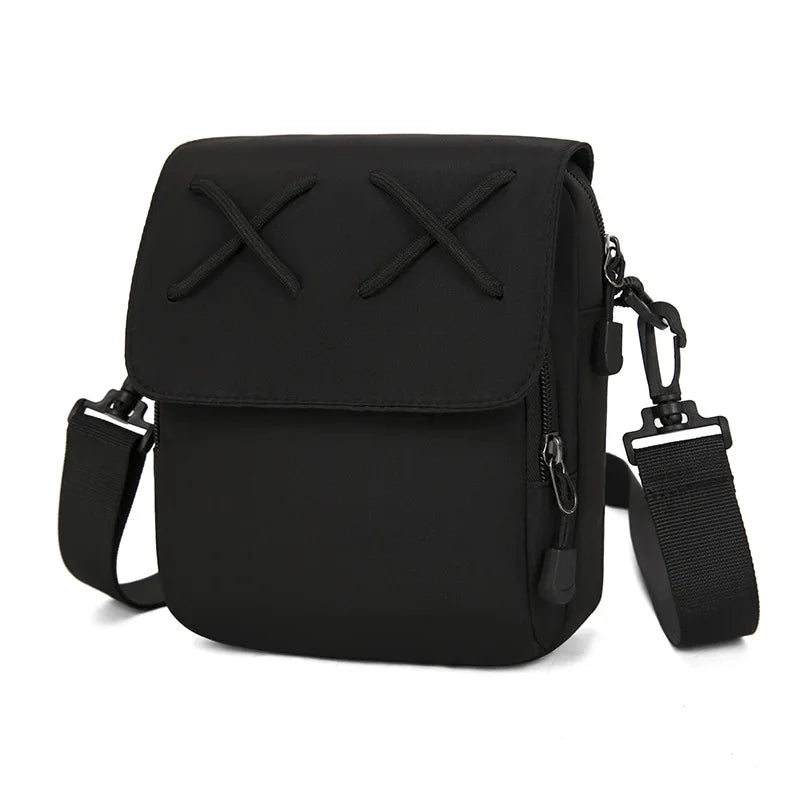 Personality Square Bag Style Hong Kong Couples One Shoulder Outdoor Leisure Student Crossbody Female