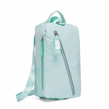 Nylon Sling Tote Bag Casual Convertible Backpack Chest Crossbody Adjustable Strap Women Handbag