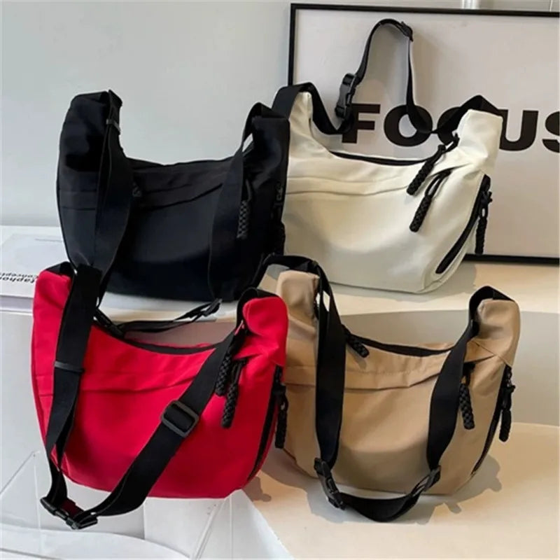 Nylon Crossbody Dumpling Bag – Large Capacity Shoulder Bag