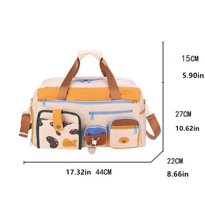 Dopamine Casual Travel Bag Women Lightweight Gym Yoga Swim Fitness Duffel