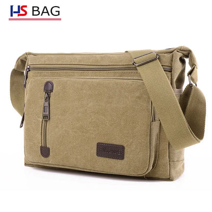 Men S Canvas Shoulder Leisure Travel Crossbody Large Capacity Bag Women