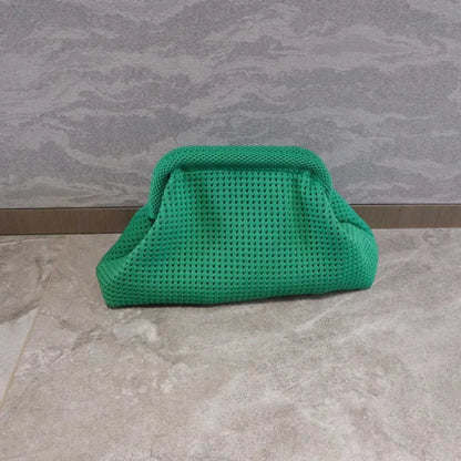 Storage Bag Polyester Summer Beach Clutch Soft Elastic Small Crochet Handbag Breathable Large