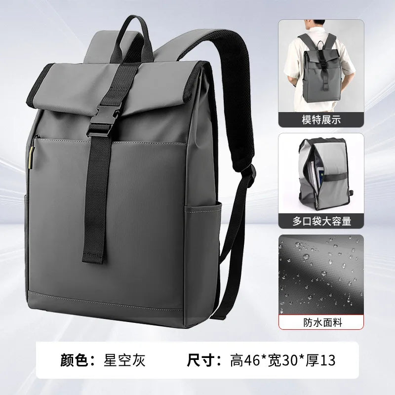 Men Backpack Travel Women Light Waterproof Computer Bag Commuting Schoolbag - Waterproof