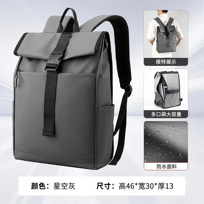 Men Backpack Travel Women Light Waterproof Computer Bag Commuting Schoolbag - Waterproof