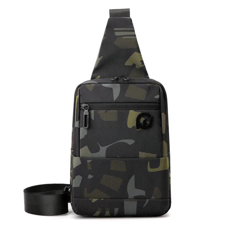 Simple Chest Bag Men S Cross-Body Shoulder Large Capacity Oblique Casual Waterproof - Waterproof