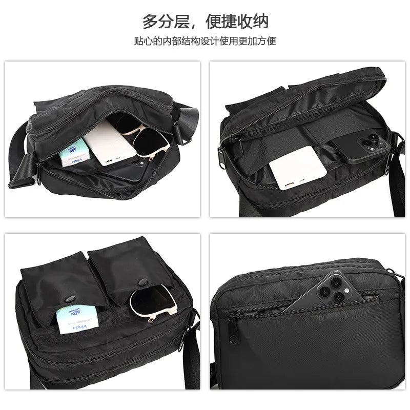 Waterproof Oxford Fabric Single-Shoulder Bag Casual Simple Crossbody Bag Men S Messenger Bag