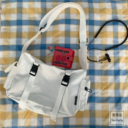 Canvas Crossbody Bag – Large Capacity Shoulder Bag for Women & Men