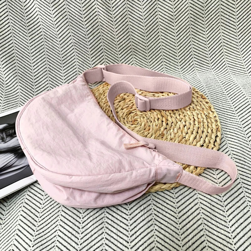 Crescent Crossbody Bag – Lightweight Shoulder Purse with Adjustable Strap