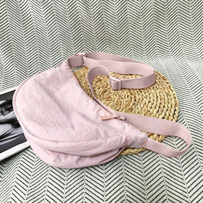 Crescent Crossbody Bag – Lightweight Shoulder Purse with Adjustable Strap
