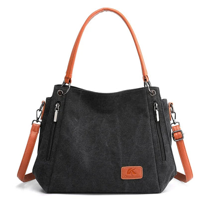 Large Canvas Crossbody Bag for Women